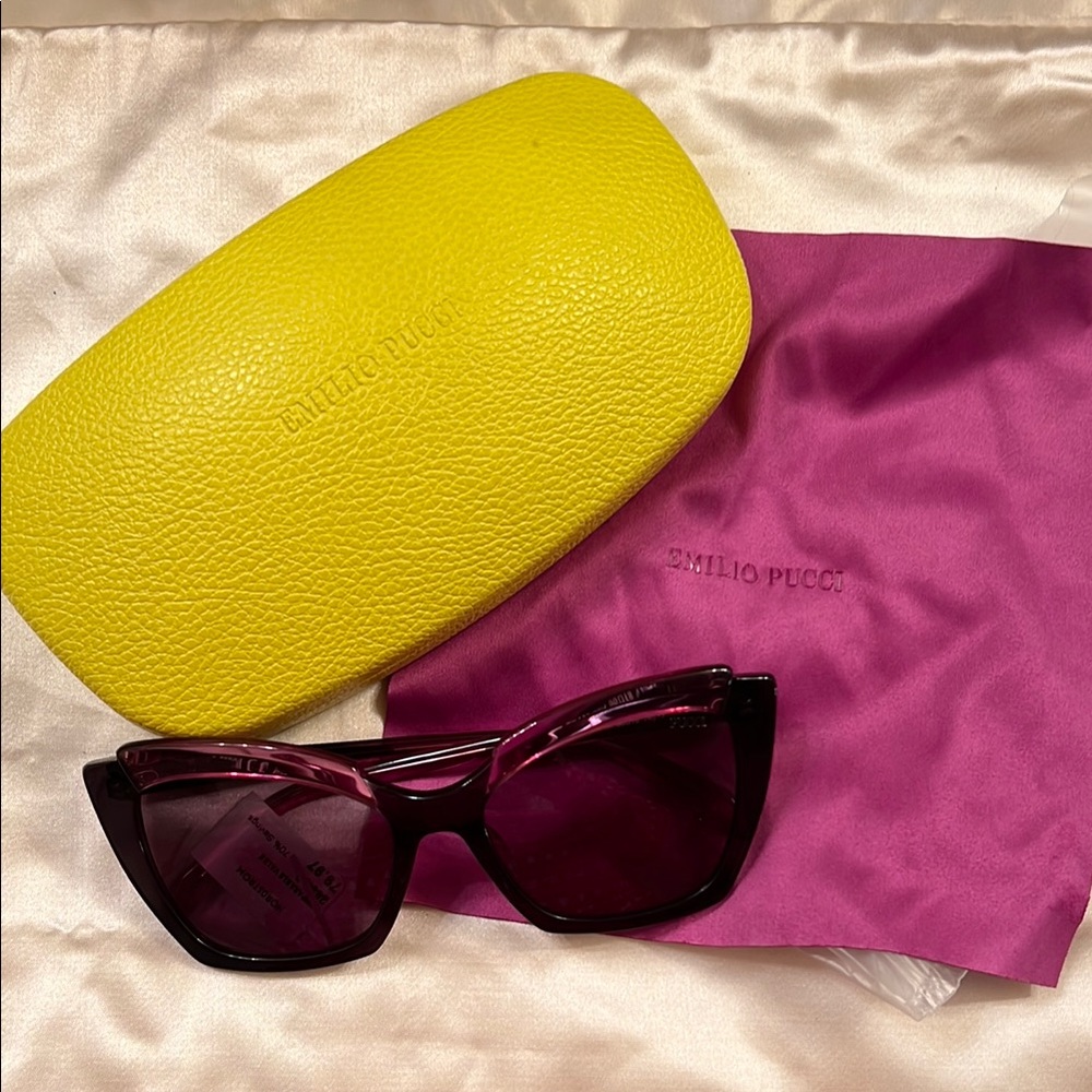 Emilio Pucci Purple Sunglasses